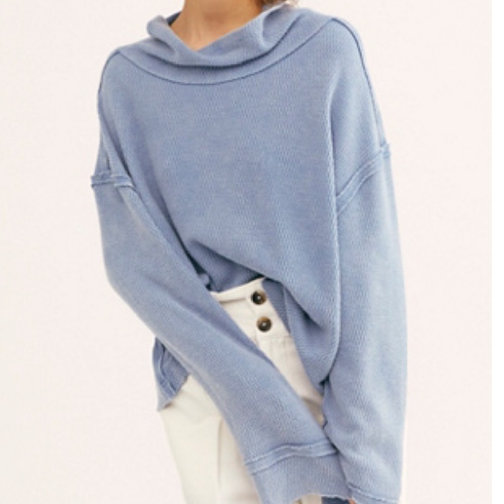 Free people sweater light blue